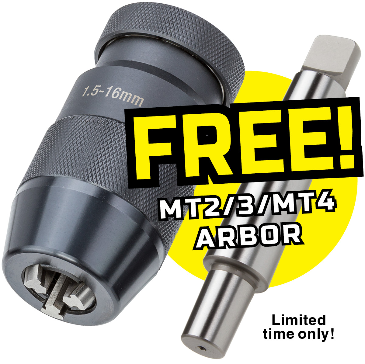 16mm Keyless Drill Chuck - J3